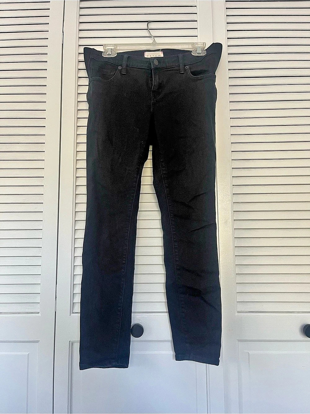 HATCH The Slim Maternity Jean Black Skinny Jeans